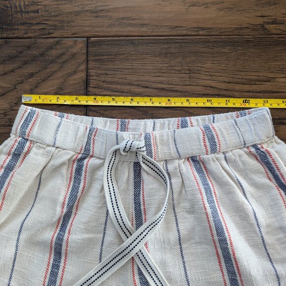 aerie boho shorts crochet lace trim cream striped size XS - Picture 8 of 15